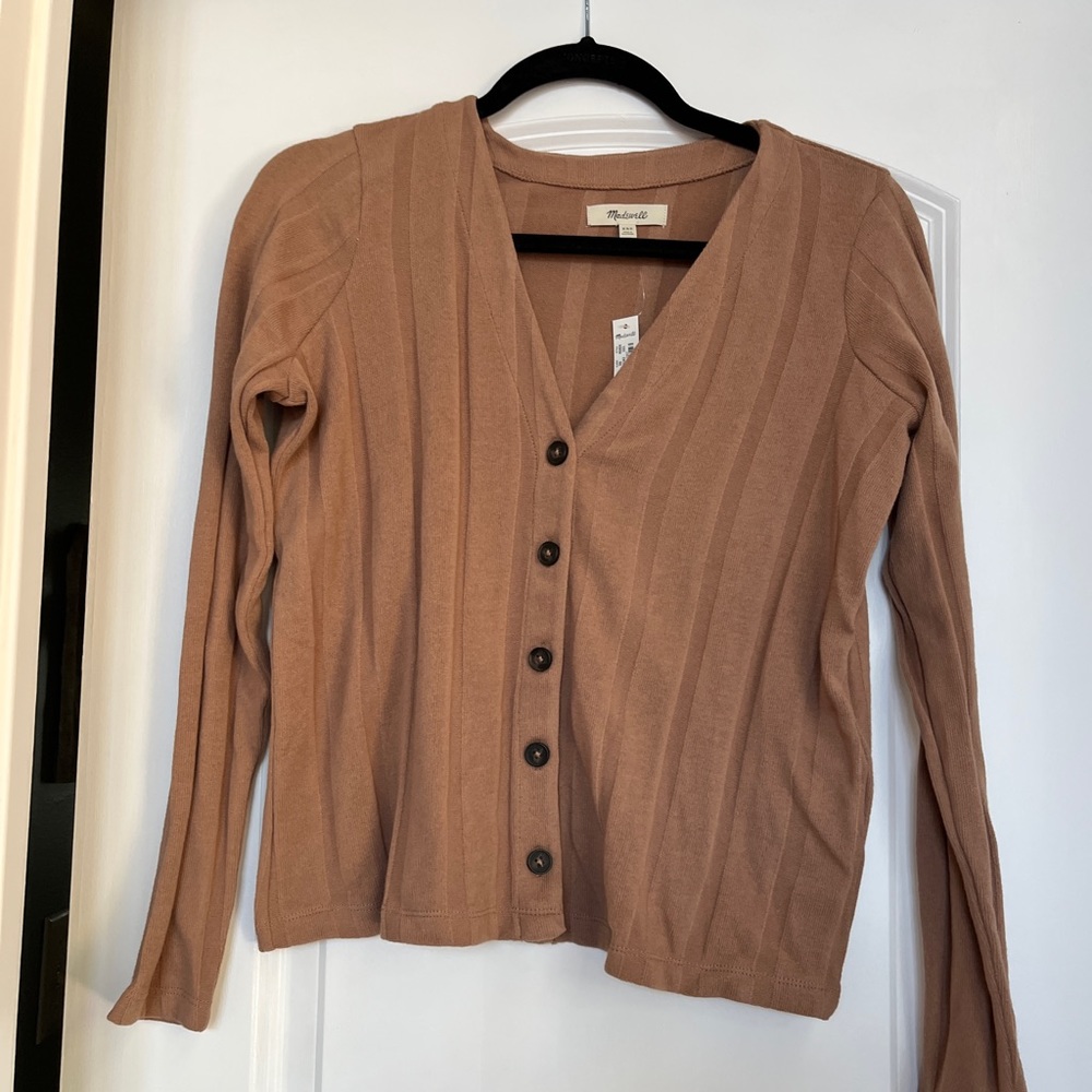 Madewell knit pullover button down